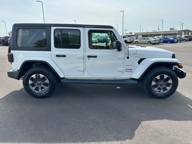 Certified 2018 Jeep All-New Wrangler Unlimited Sahara with VIN 1C4HJXEG2JW229728 for sale in Greenfield, IN