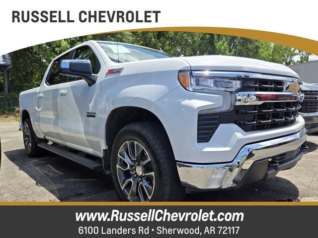 Summit White 2025 Chevrolet Silverado 1500 Pickup Truck Four-Wheel Drive Automatic