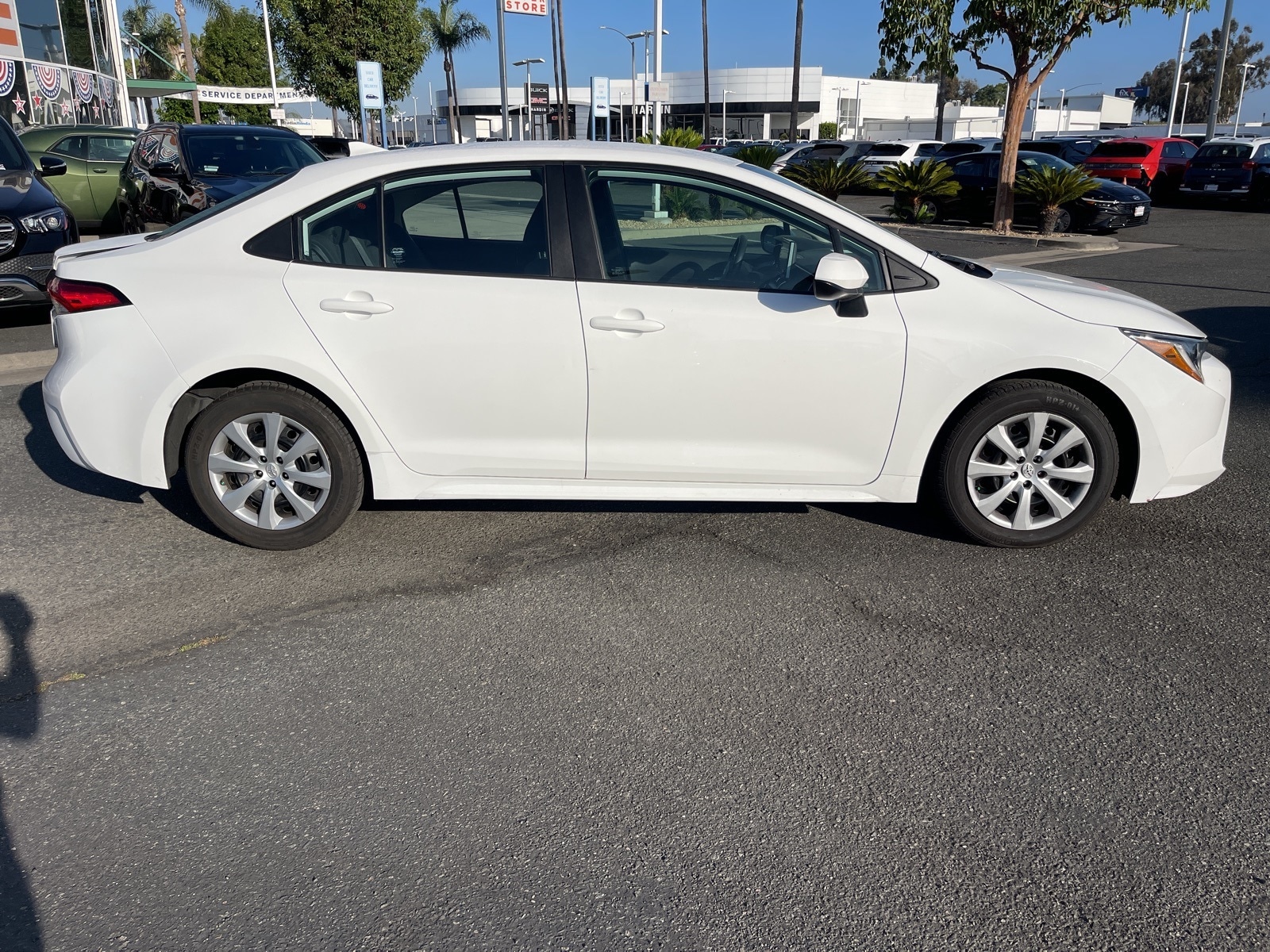 Used 2021 Toyota Corolla LE with VIN 5YFEPMAEXMP252367 for sale in Anaheim, CA