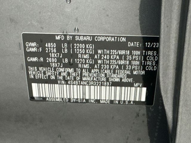 2024 Subaru Outback 24