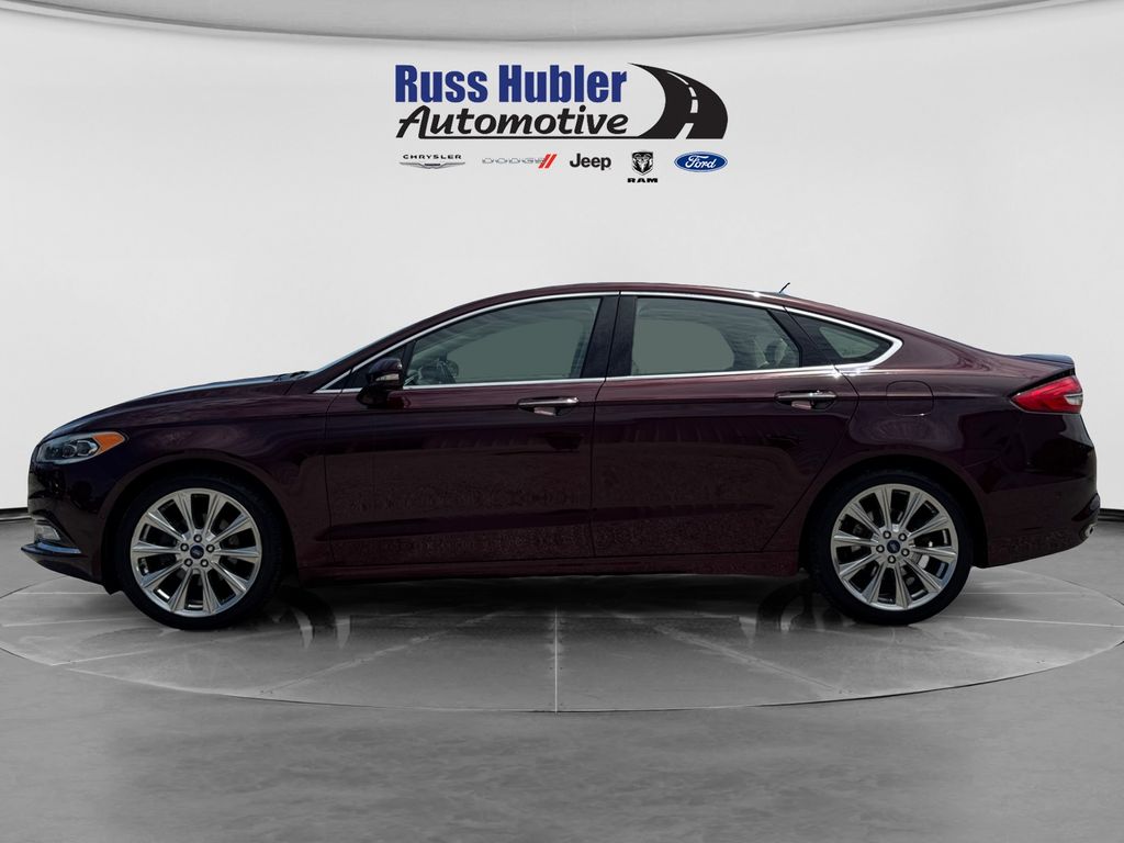 Used 2017 Ford Fusion Platinum with VIN 3FA6P0D92HR267690 for sale in North Vernon, IN