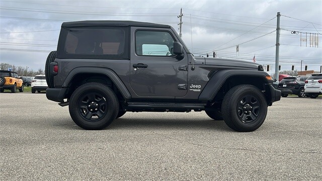 Used 2021 Jeep Wrangler Sport with VIN 1C4GJXAN1MW559249 for sale in New Castle, IN