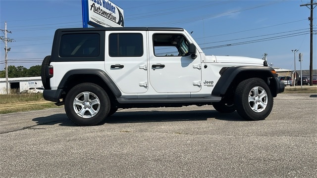 Used 2019 Jeep Wrangler Unlimited Sport S with VIN 1C4HJXDG7KW652825 for sale in New Castle, IN