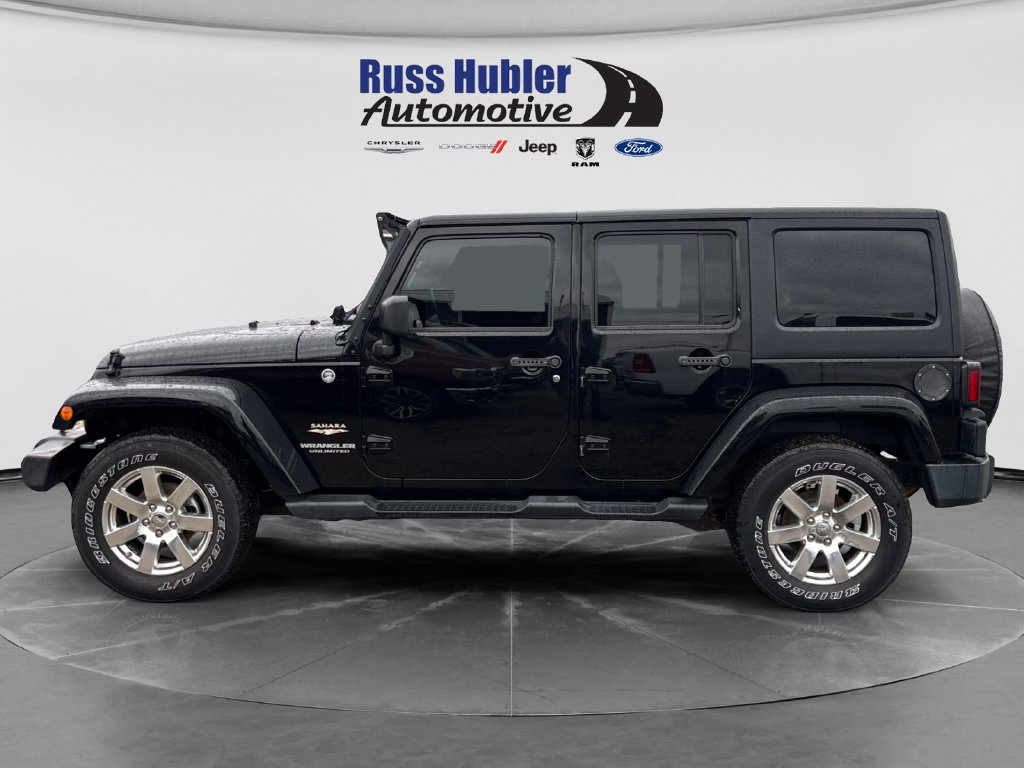 Used 2014 Jeep Wrangler Unlimited Sahara with VIN 1C4BJWEG3EL271624 for sale in New Castle, IN