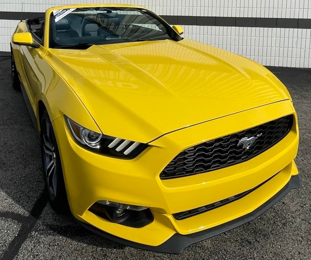 Used 2016 Ford Mustang EcoBoost Premium with VIN 1FATP8UH4G5281763 for sale in Greensburg, IN