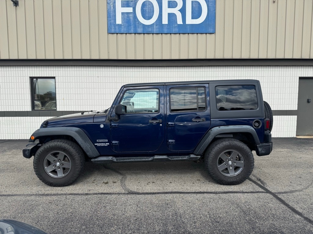 Used 2013 Jeep Wrangler Unlimited Sport with VIN 1C4BJWDG9DL523036 for sale in Greensburg, IN