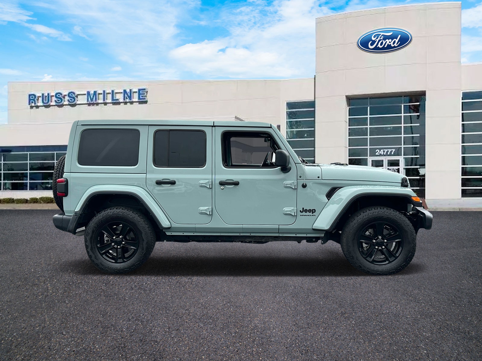 Used 2023 Jeep Wrangler 4-Door Sahara Altitude with VIN 1C4HJXEN9PW588582 for sale in Macomb, MI