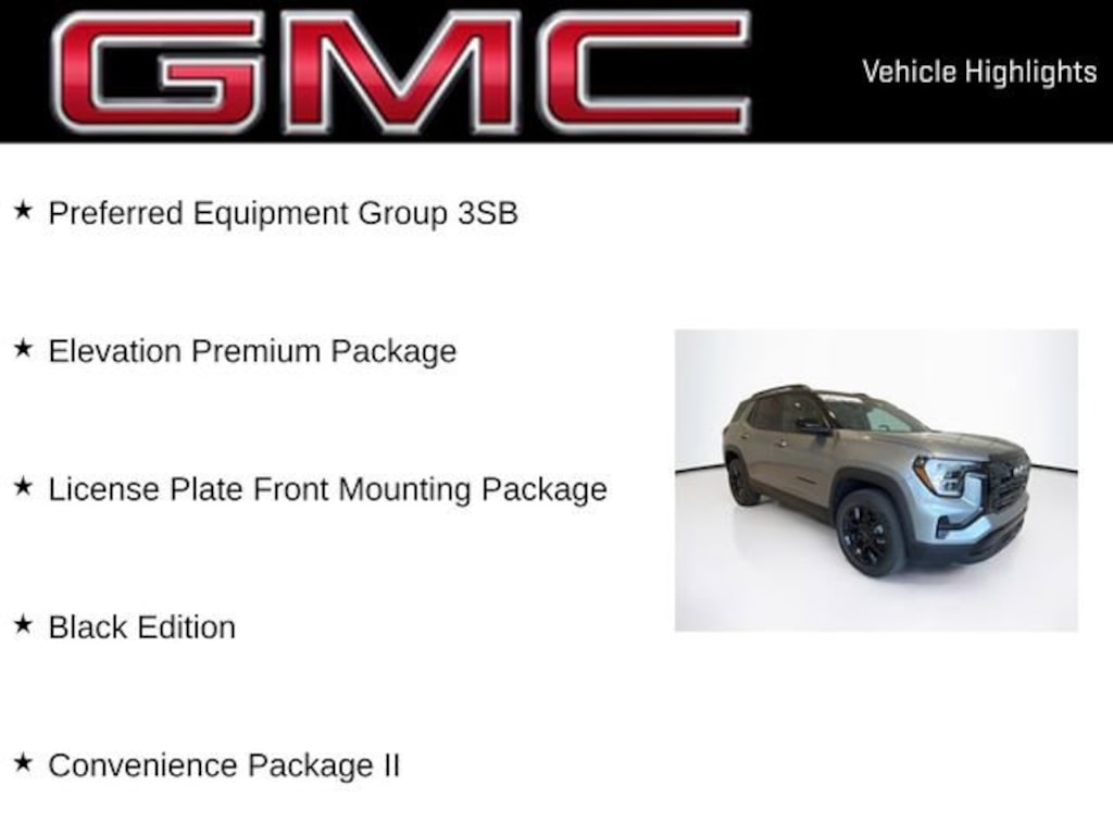 New 2026 GMC Terrain Elevation SUV