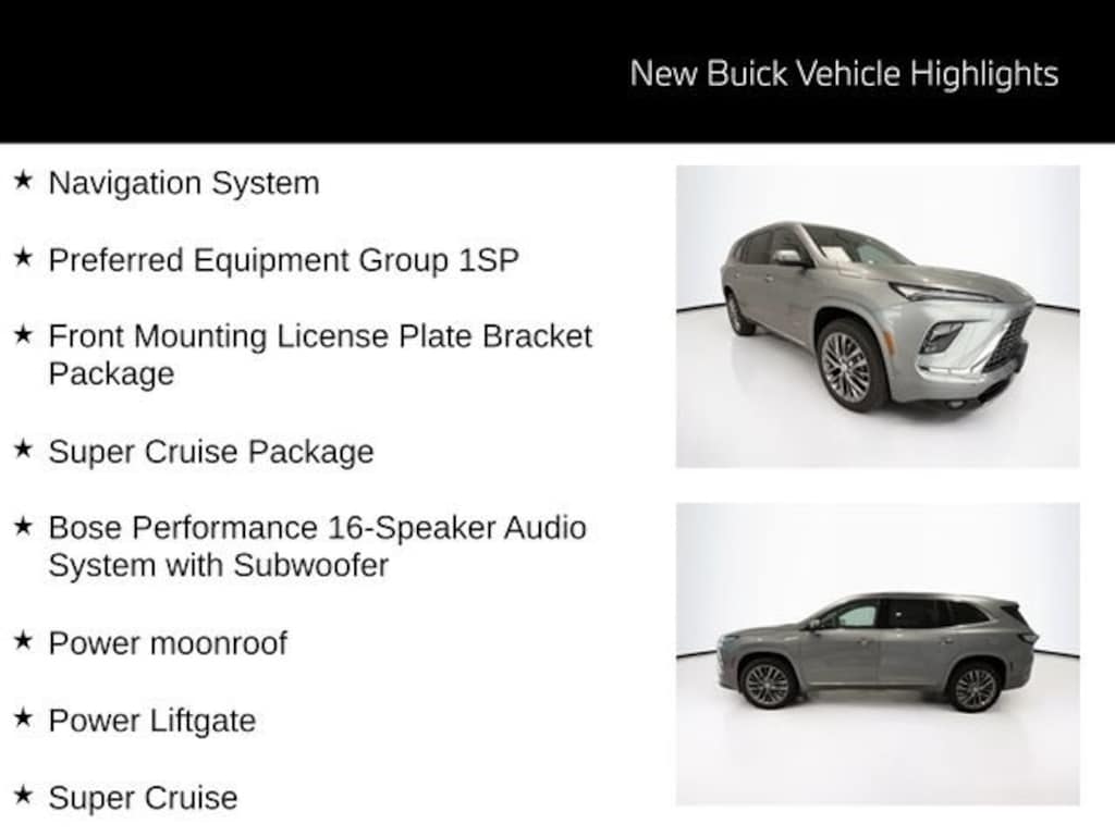 New 2026 Buick Enclave Avenir SUV