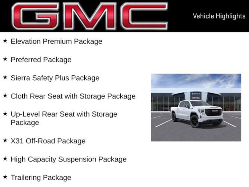 New 2026 GMC Sierra 1500 Elevation Truck