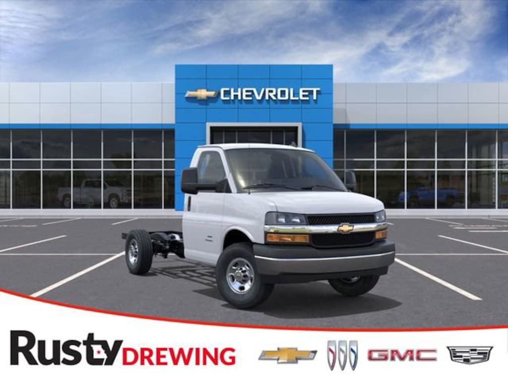 New 2025 Chevrolet Express Cutaway 3500 1 WT w/Knapheide Conversion Cutaway Van