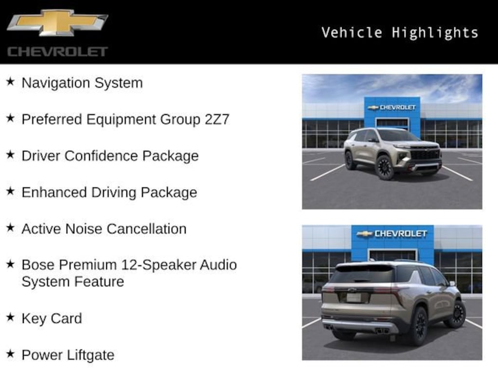 New 2026 Chevrolet Traverse Z71 SUV