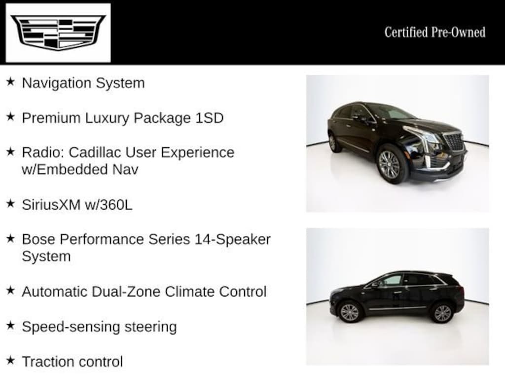 Certified 2023 CADILLAC XT5 Premium Luxury SUV