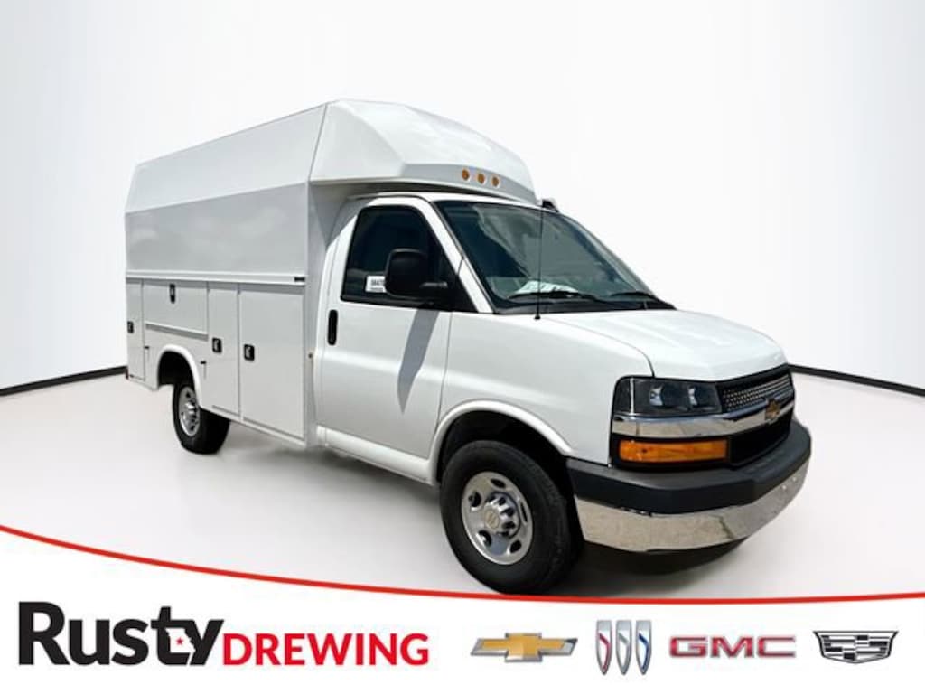 New 2024 Chevrolet Express Cutaway 3500 1 WT w/Knapheide Conversion Cutaway Van
