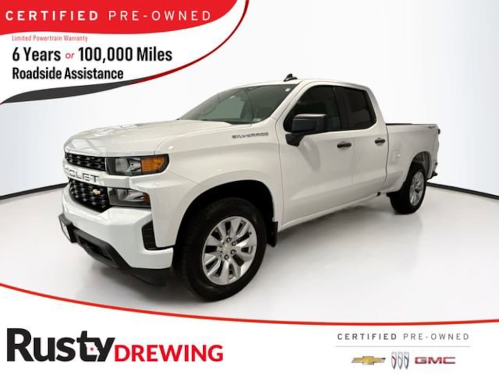 Certified 2022 Chevrolet Silverado 1500 LTD Custom Truck Double Cab