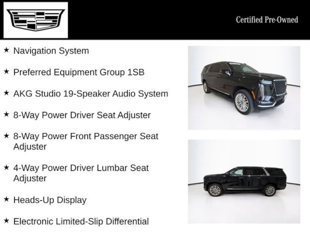 Used 2025 CADILLAC Escalade ESV Premium Luxury SUV