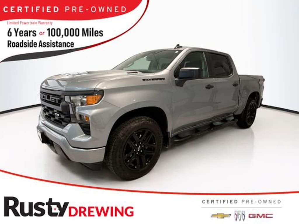 Certified 2025 Chevrolet Silverado 1500 Custom Truck Crew Cab