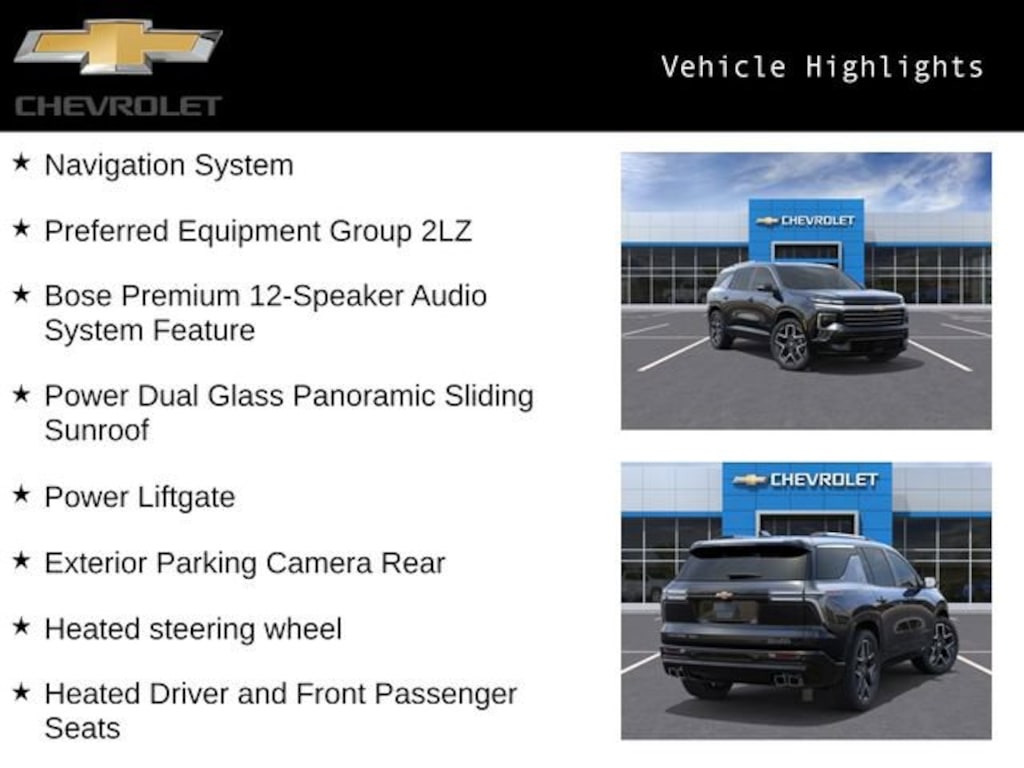 New 2026 Chevrolet Traverse High Country SUV
