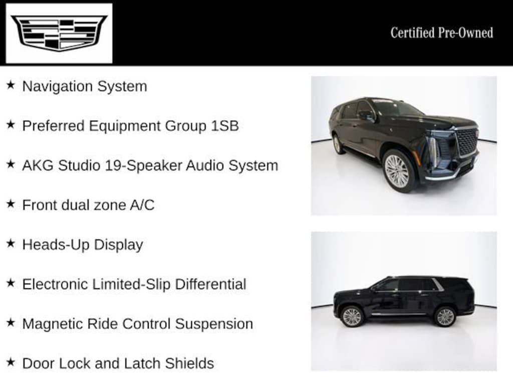 Used 2025 CADILLAC Escalade ESV Premium Luxury SUV
