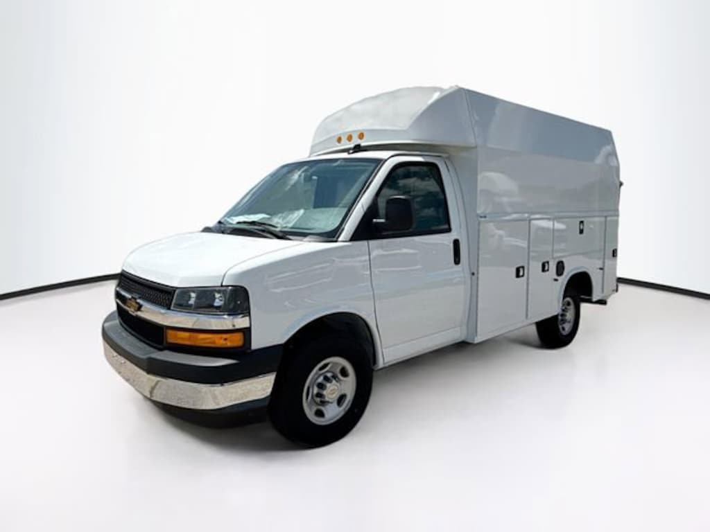New 2024 Chevrolet Express Cutaway 3500 1 WT w/Knapheide Conversion Cutaway Van