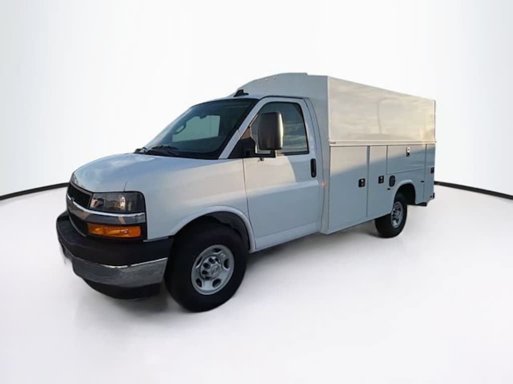 New 2025 Chevrolet Express Cutaway 3500 1WT w/Knapheide Conversion Cutaway Van
