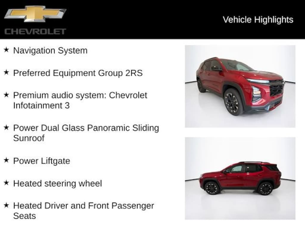 New 2027 Chevrolet Equinox AWD RS SUV