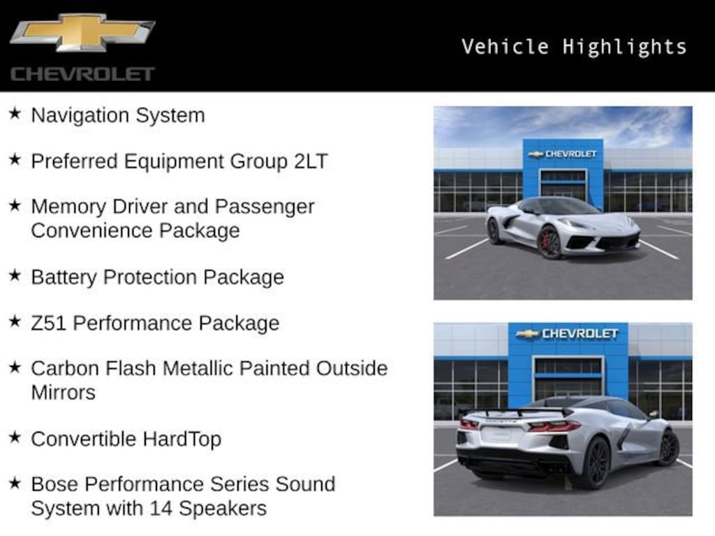 New 2026 Chevrolet Corvette Stingray 2LT Convertible
