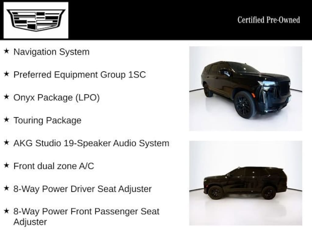 Certified 2024 CADILLAC Escalade Sport SUV