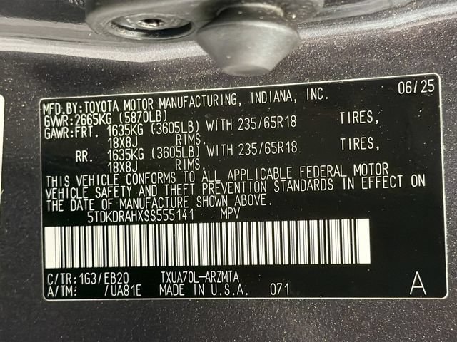 2025 Toyota Highlander 25