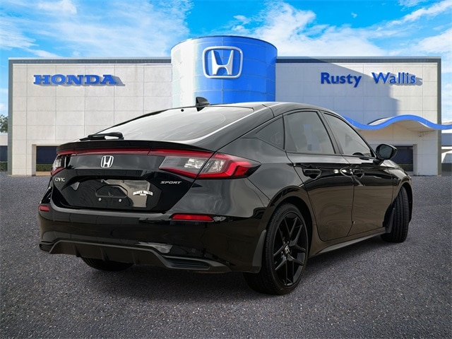 Certified 2024 Honda Civic Hatchback Sport with VIN 19XFL2H83RE033019 for sale in Dallas, TX