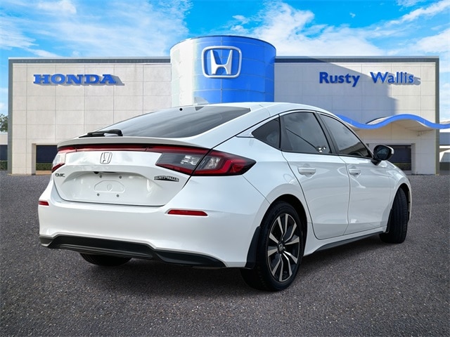 Certified 2024 Honda Civic Hatchback EX-L with VIN 19XFL1H75RE018085 for sale in Dallas, TX