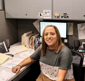 Staff member Jamie Fleming from 6043653830df