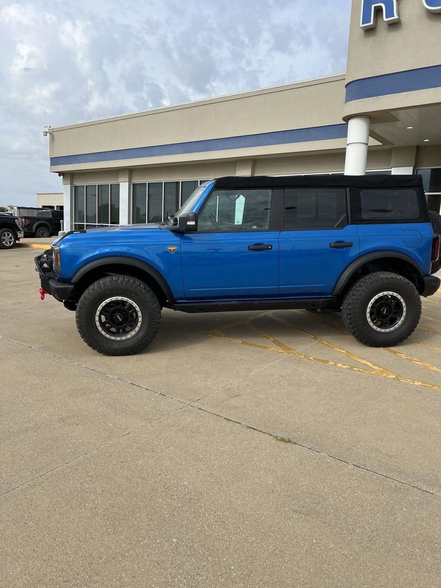 Used 2022 Ford Bronco 4-Door Badlands with VIN 1FMEE5DH0NLB64743 for sale in Jasper, IN