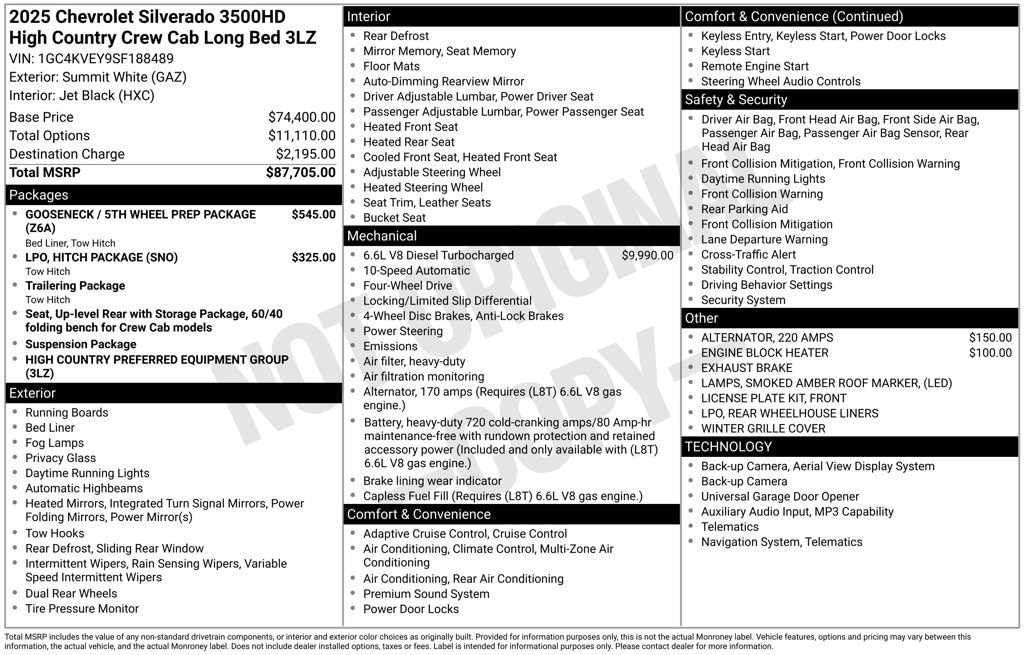 2025 Chevrolet Silverado 3500HD High Country - Photo 21