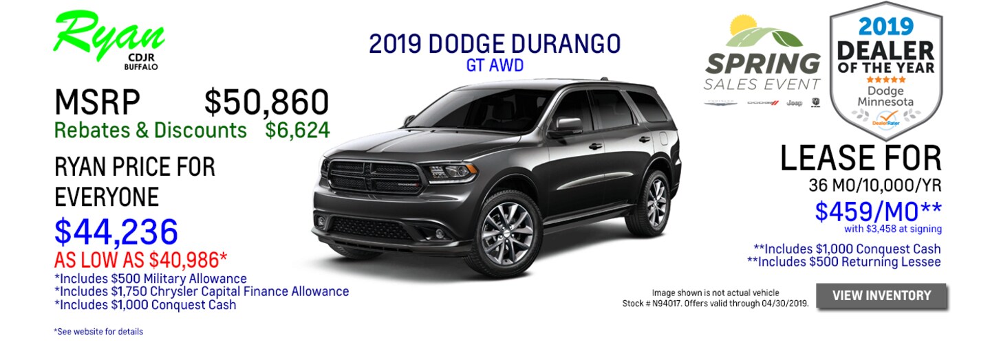 Ryan Chrysler Dodge Jeep Ram Buffalo Mn New 2018 2019 Used Car