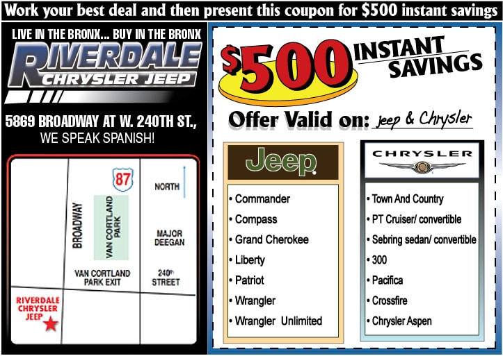 Dealership Exclusive Riverdale Chrysler Jeep Dodge Ram