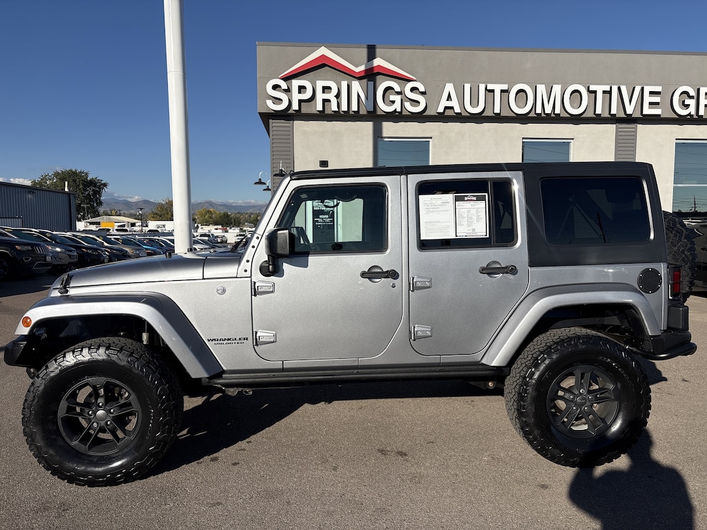 Used 2017 Jeep Wrangler JK Unlimited Sahara 4x4 SUV