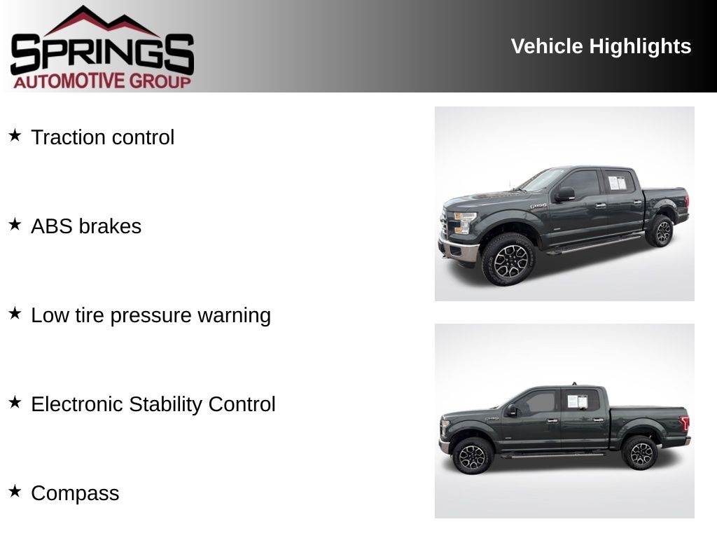 Used 2015 Ford F-150 XLT Truck SuperCrew Cab