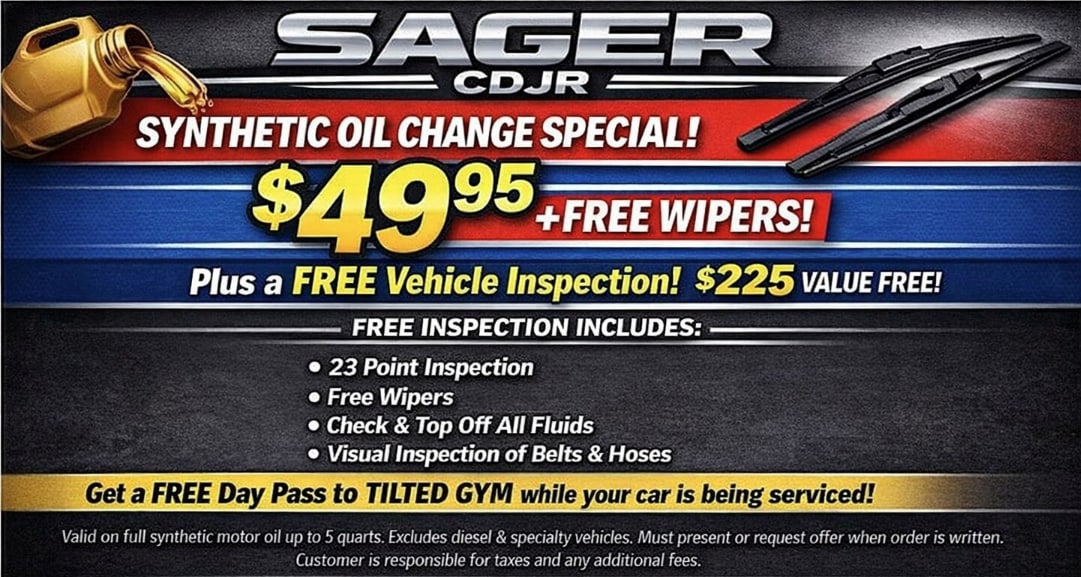 Sager CDJR Synthetic Oil Change