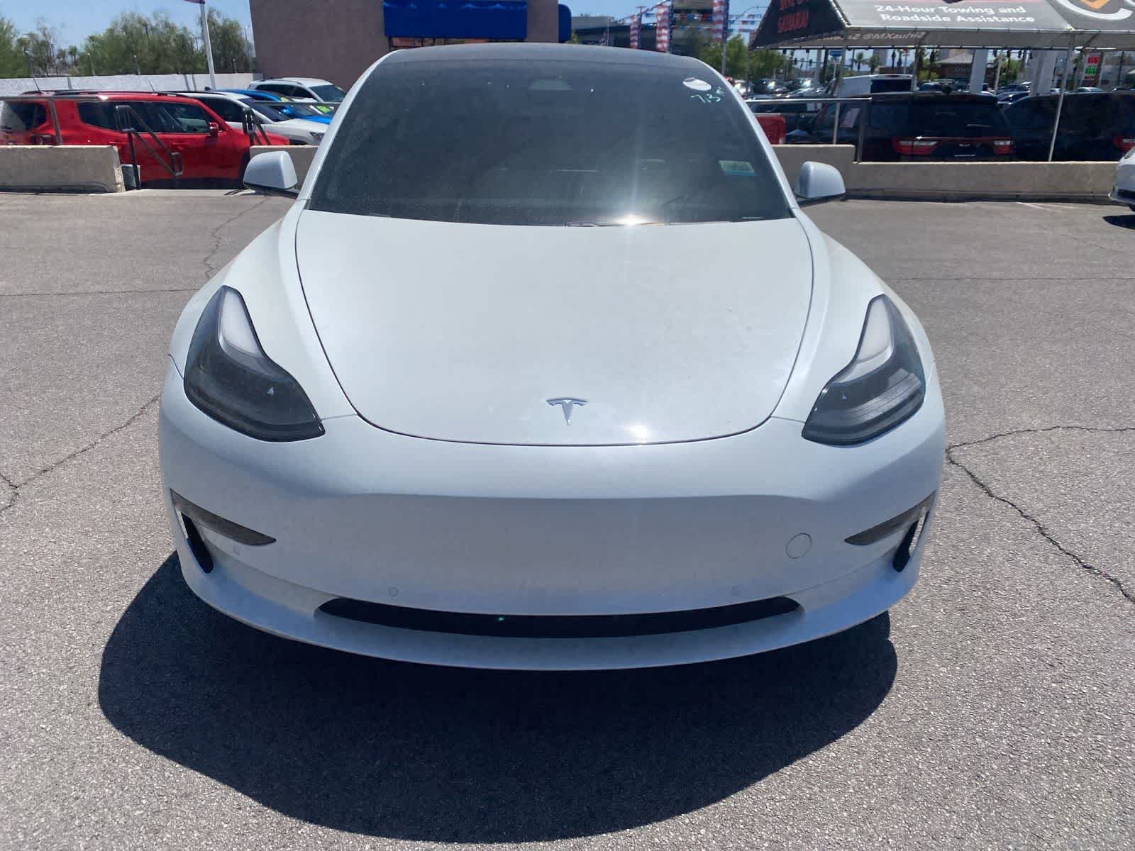 Used 2021 Tesla Model 3 Base with VIN 5YJ3E1EB6MF877498 for sale in Las Vegas, NV