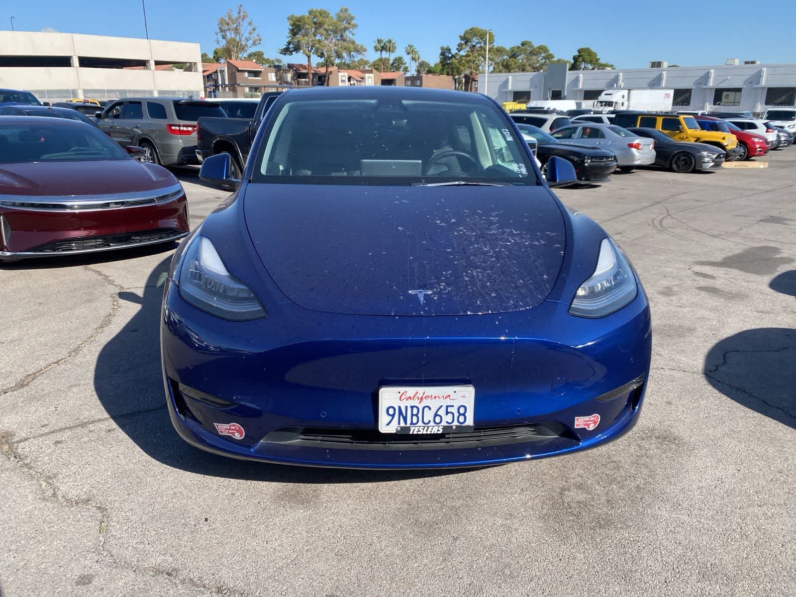 Used 2021 Tesla Model Y Long Range with VIN 5YJYGAEE9MF208877 for sale in Las Vegas, NV