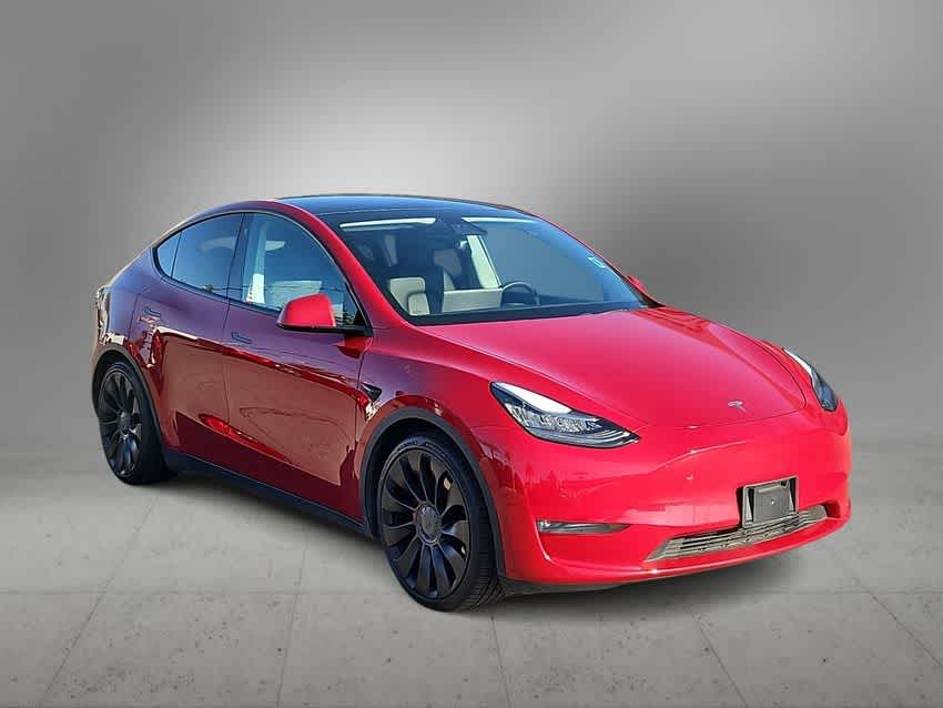 Used 2020 Tesla Model Y Performance with VIN 5YJYGDEF5LF057027 for sale in Las Vegas, NV