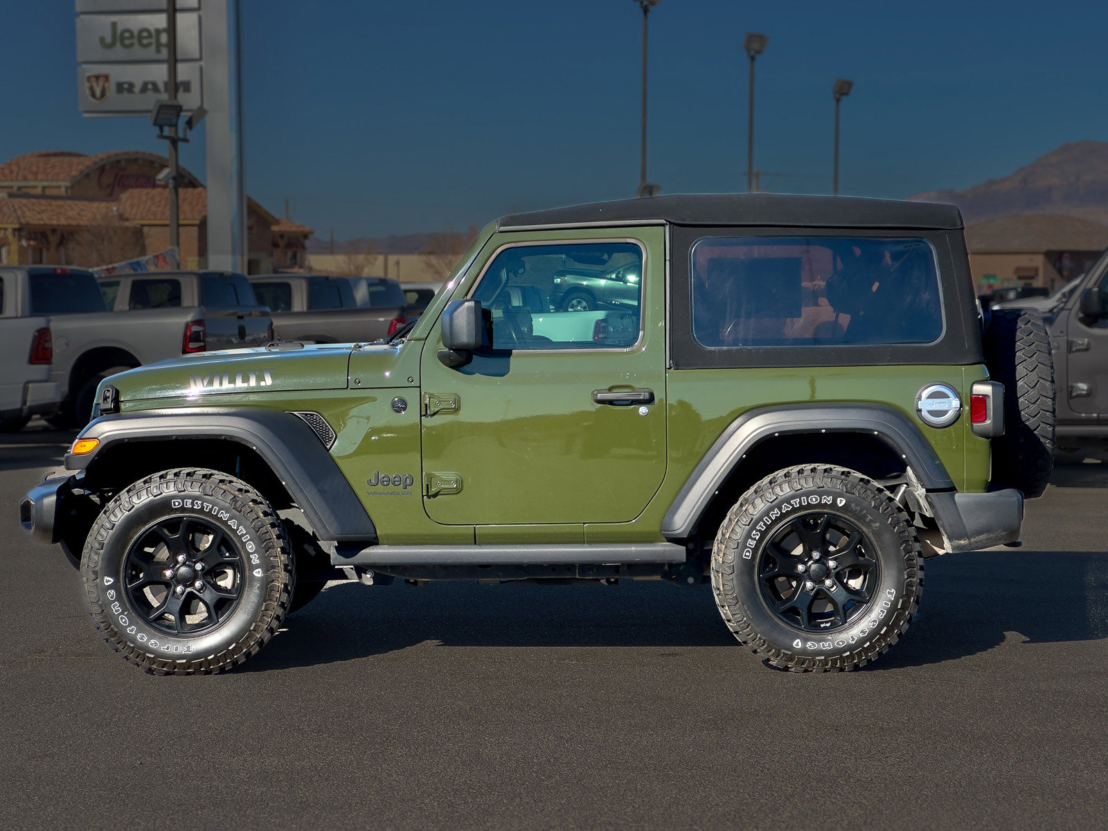 Used 2021 Jeep Wrangler Willys with VIN 1C4GJXAN9MW756895 for sale in Pahrump, NV