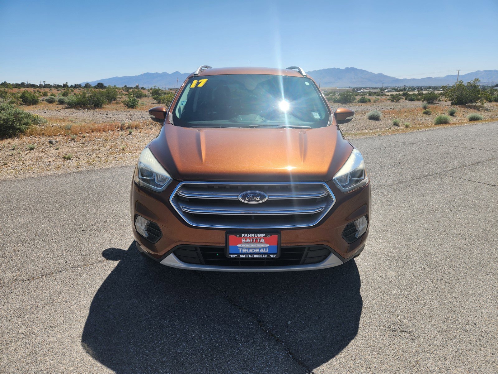 Used 2017 Ford Escape Titanium with VIN 1FMCU0JD9HUC95862 for sale in Pahrump, NV