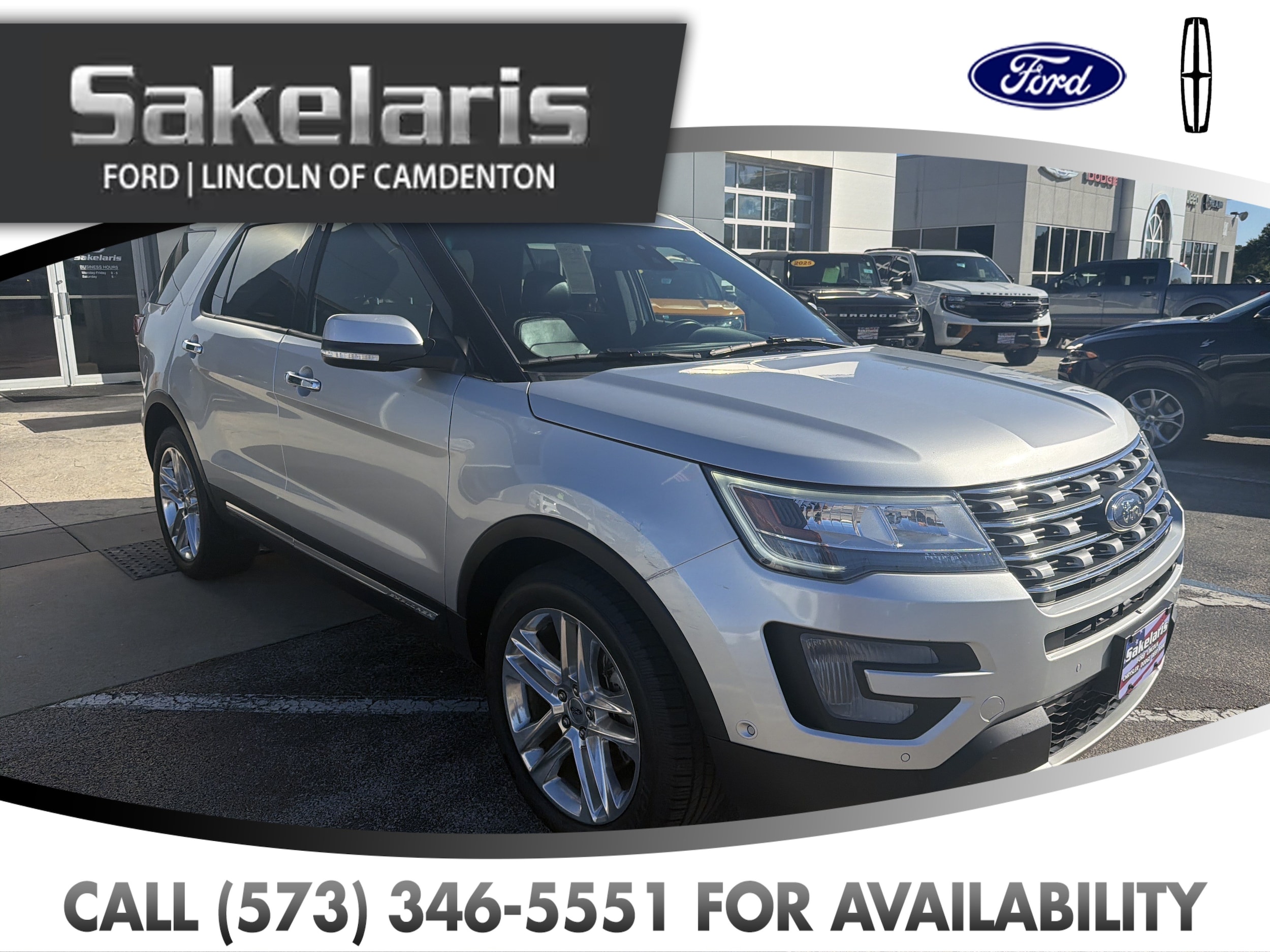 Used 2017 Ford Explorer Limited with VIN 1FM5K8FH2HGC54772 for sale in Camdenton, MO