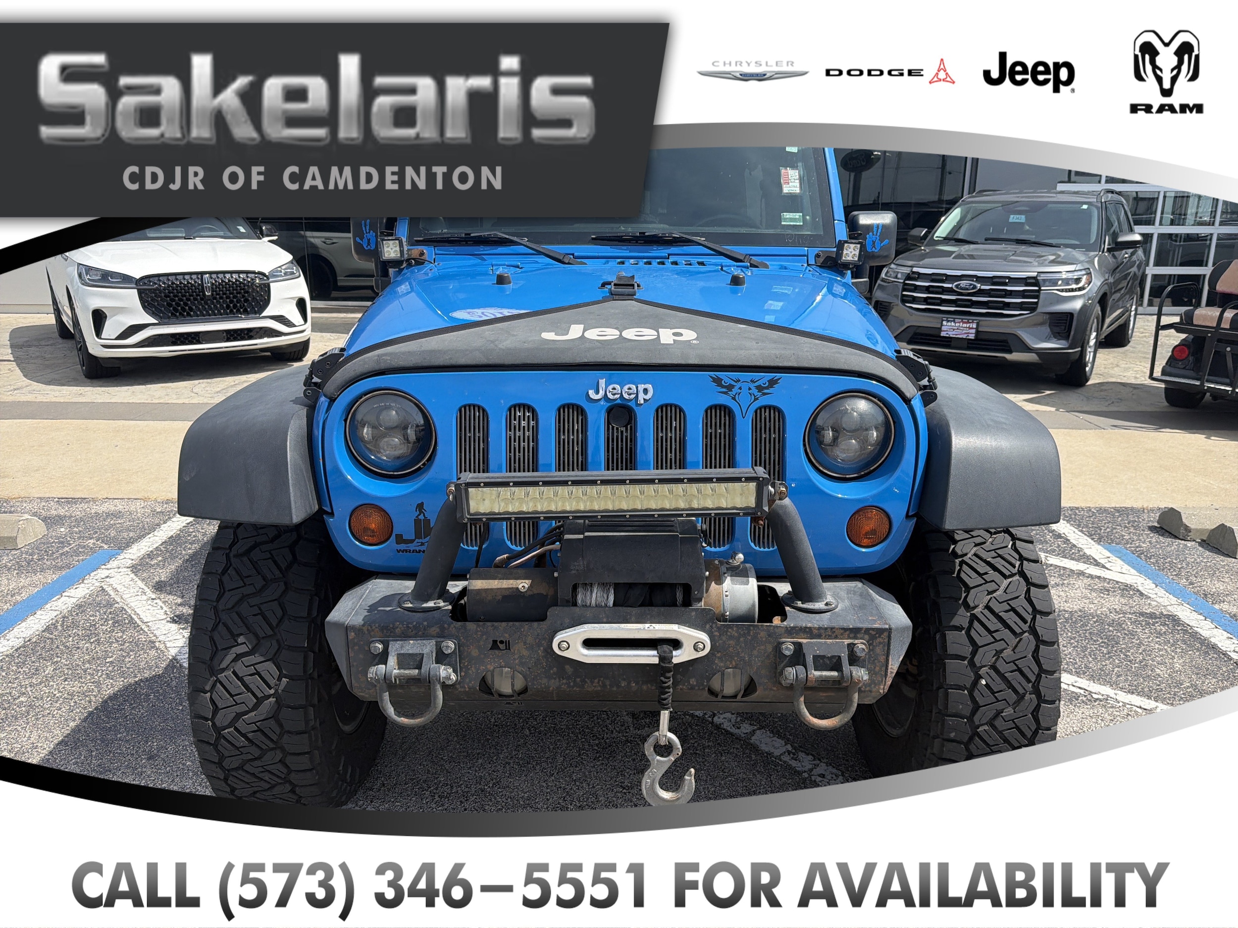 Used 2012 Jeep Wrangler Unlimited Rubicon with VIN 1C4BJWFG7CL125965 for sale in Camdenton, MO