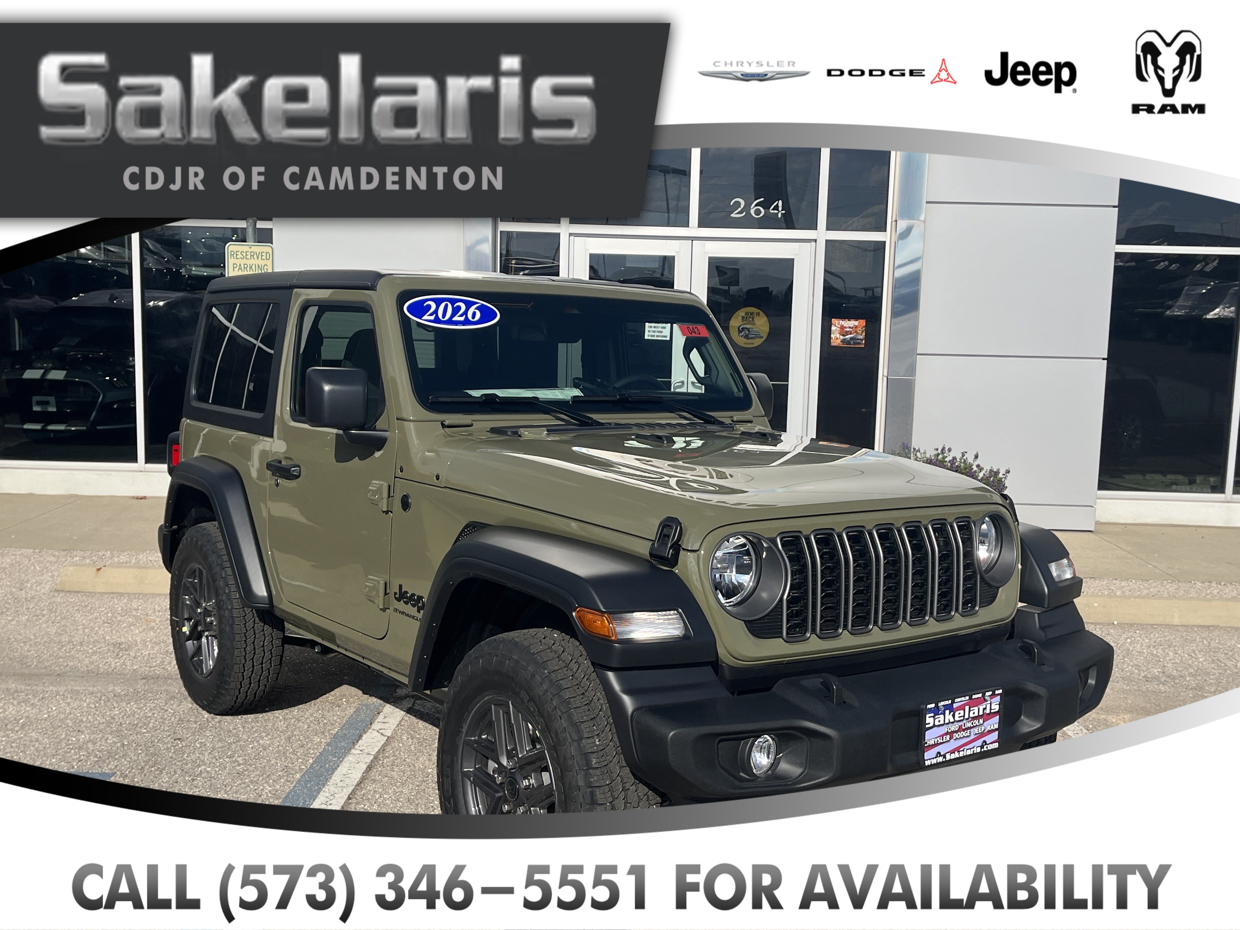 2026 Jeep Wrangler 2-DOOR SPORT S Sport Utility