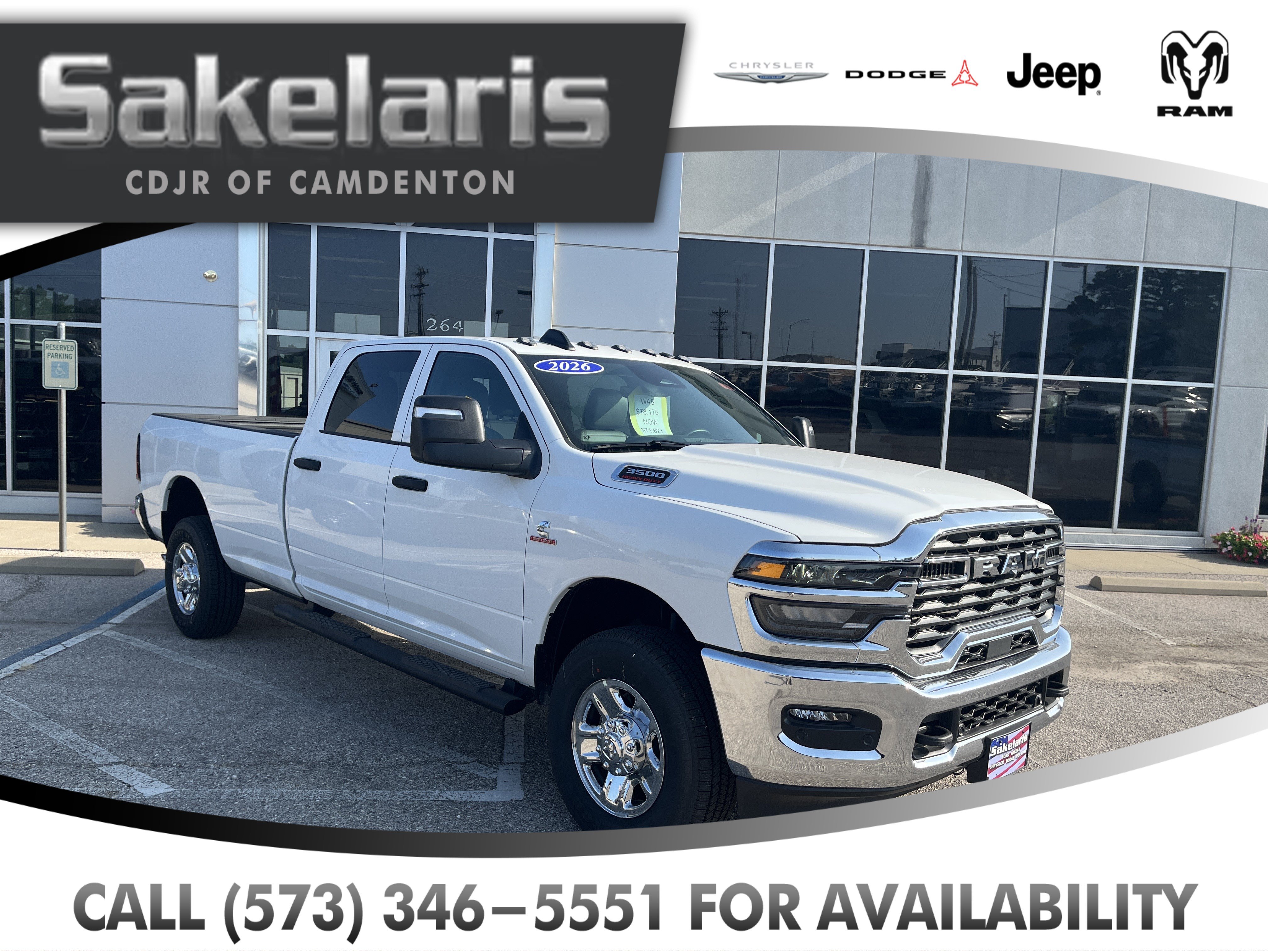 2026 Ram 3500 TRADESMAN CREW CAB 4X4 8' BOX Pickup