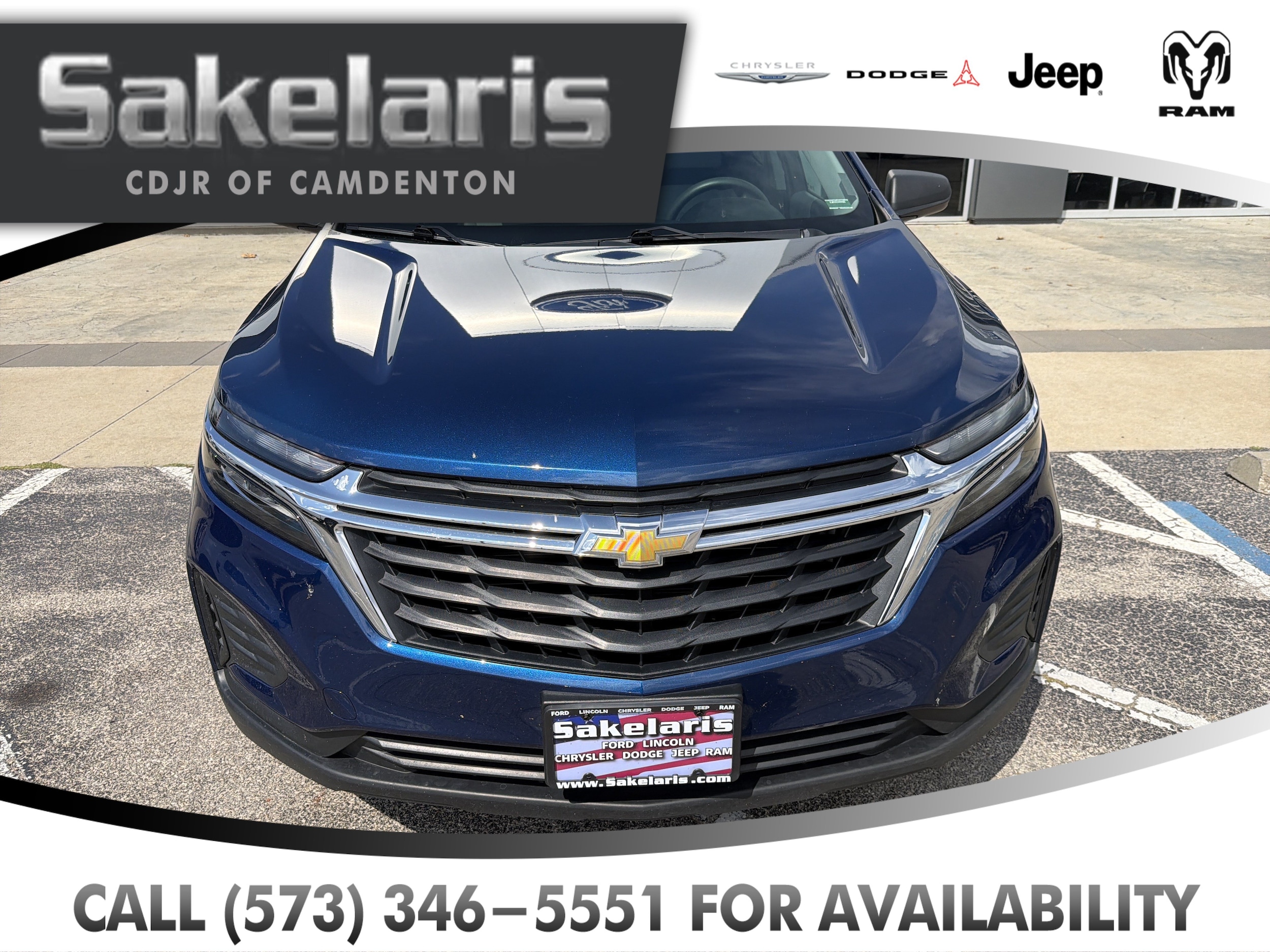Used 2022 Chevrolet Equinox LS with VIN 3GNAXHEV2NS202462 for sale in Camdenton, MO