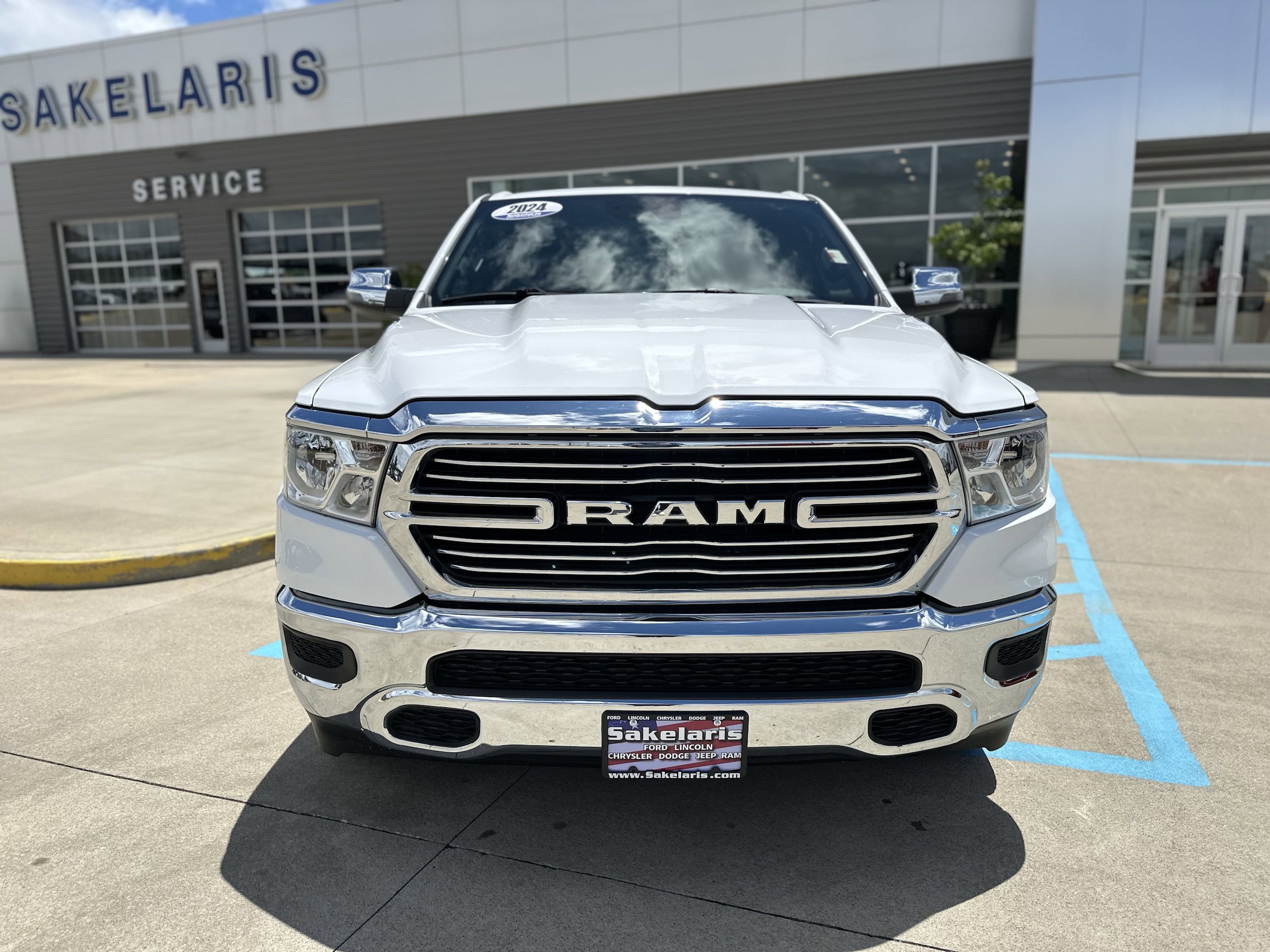 Used 2024 RAM Ram 1500 Pickup Laramie with VIN 1C6SRFJT7RN224089 for sale in Rolla, MO